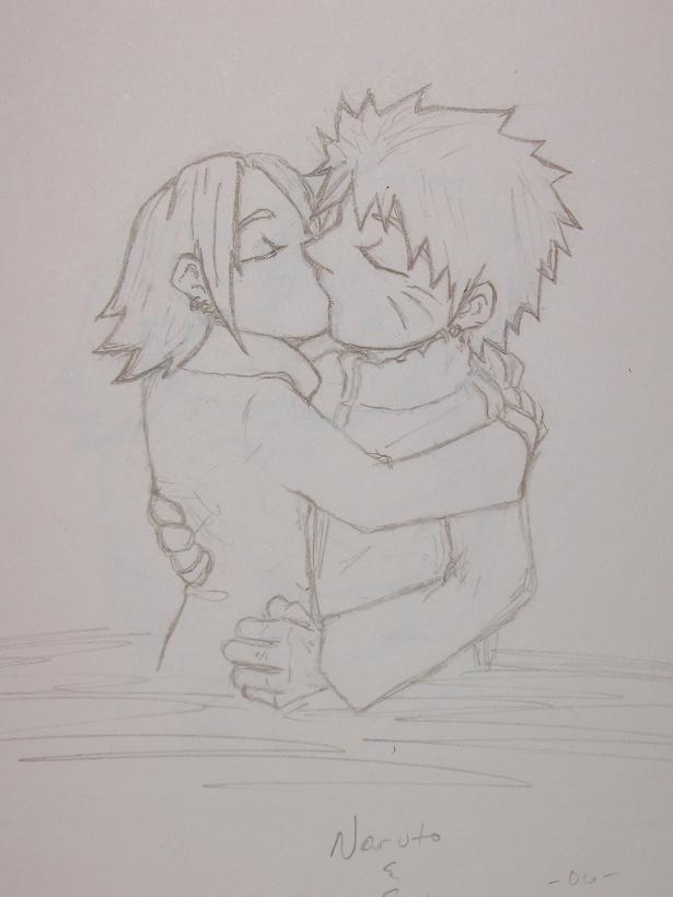 NaruSaku kiss <3