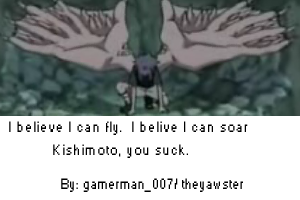 Sasuke can fly