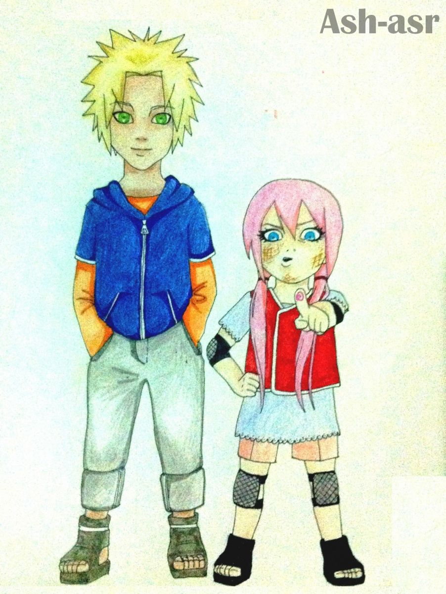 Uzumaki childs NaruSaku  Narusaku, Naruto cute, Kid naruto