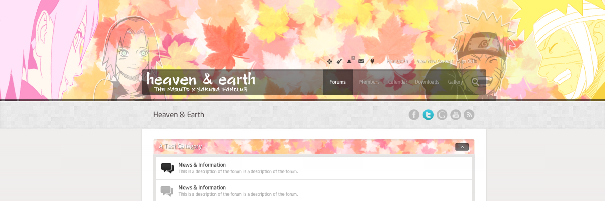 (H&E Banner Contest) Narusaku - Pink & Yellow Leaves (H&E Banner Contest) Narusaku - Pink & Yellow Leaves